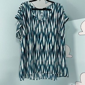 Blue & white Lane Bryant top